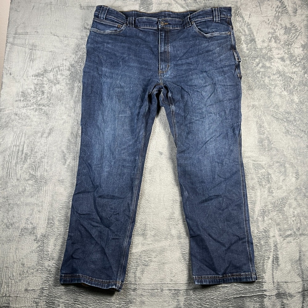 Duluth Ballroom Double Flex Carpenter Jeans Mens 44x32 Blue Hammer Loop Workwear